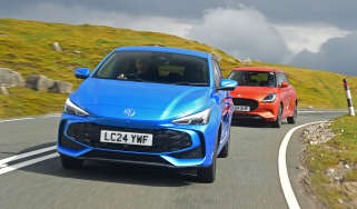 MG3 and Suzuki Swift - front cornering